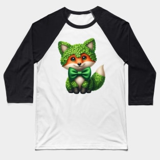 Clover Fox St Patricks Day Baseball T-Shirt